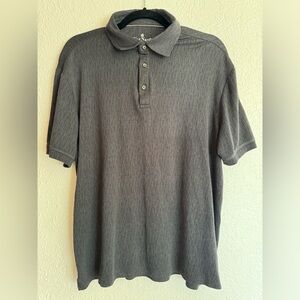 Nat Nast Luxury Originals Men's Black/Gray Short Sleeve Polo Shirt Size Medium